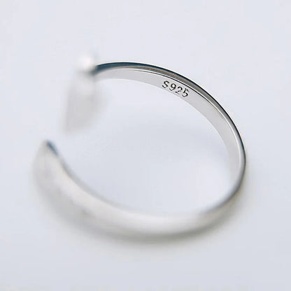 Fox Love Letter 925 Sterling Silver Ring