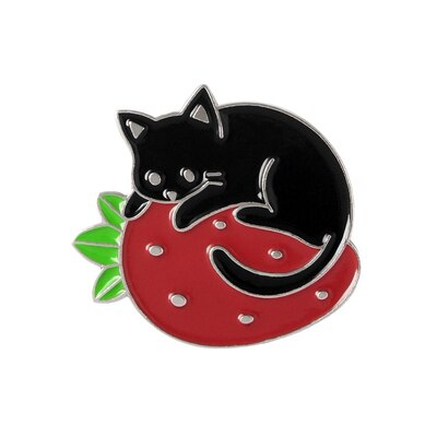 Berry Cat Brooch