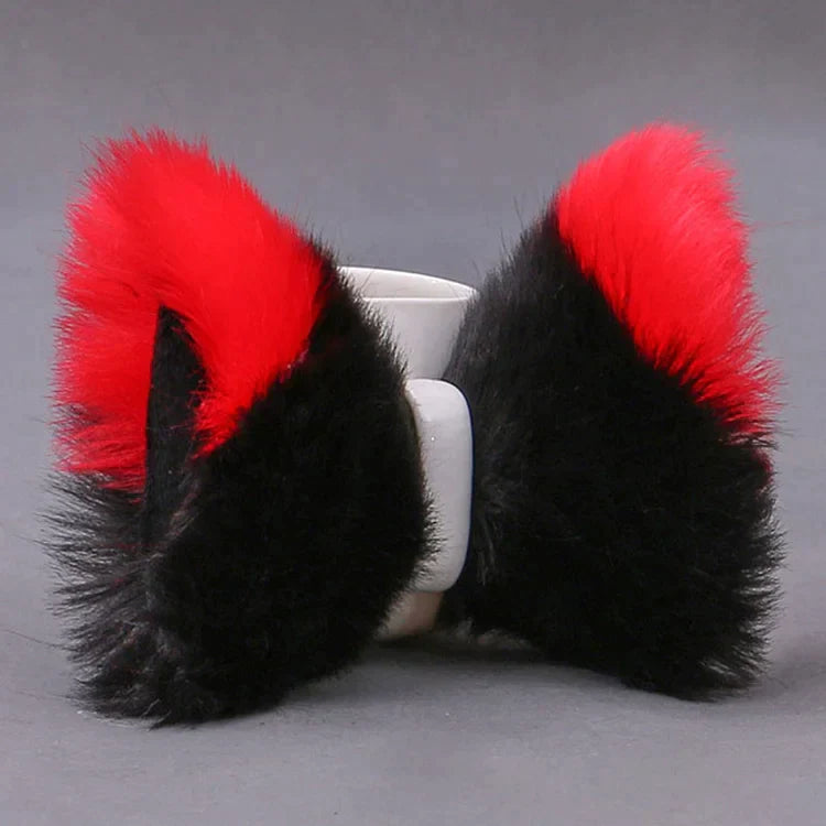 Kawaii Plush Fox Ears Hairpin Cosplay Costume Accessory