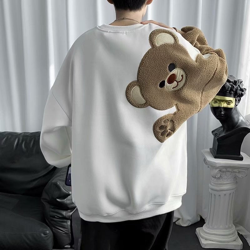 Harajuku Pullover Cartoon Bear Sweatshirt