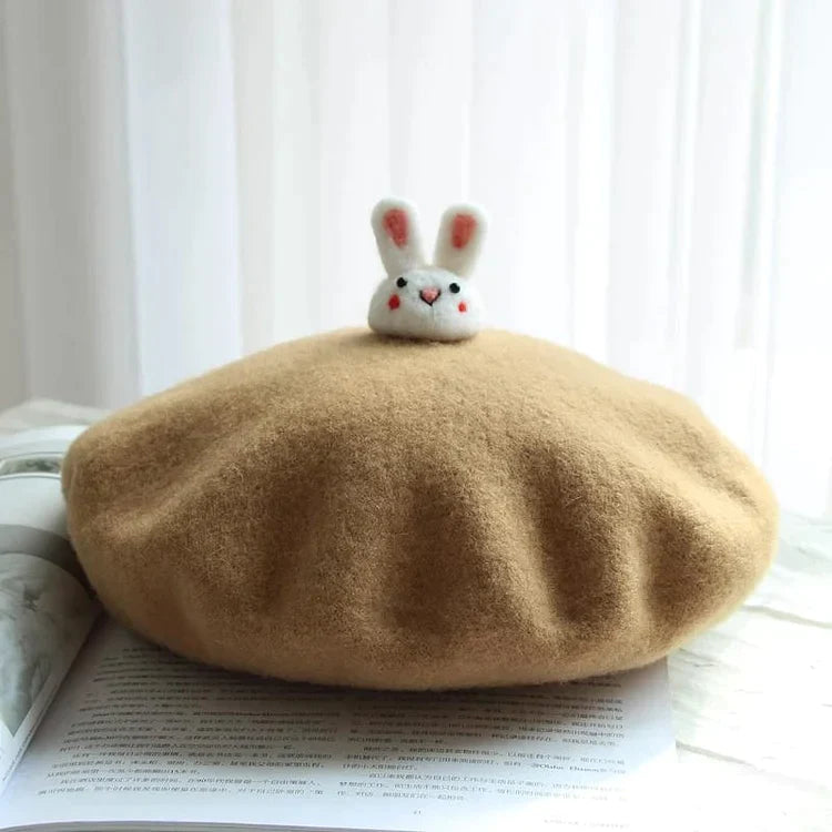 Kawaii Little Cute Rabbit Beret Hat