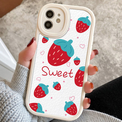 Kawaii Sweet Strawberry Bow Cherry Heart Bunny iPhone Case