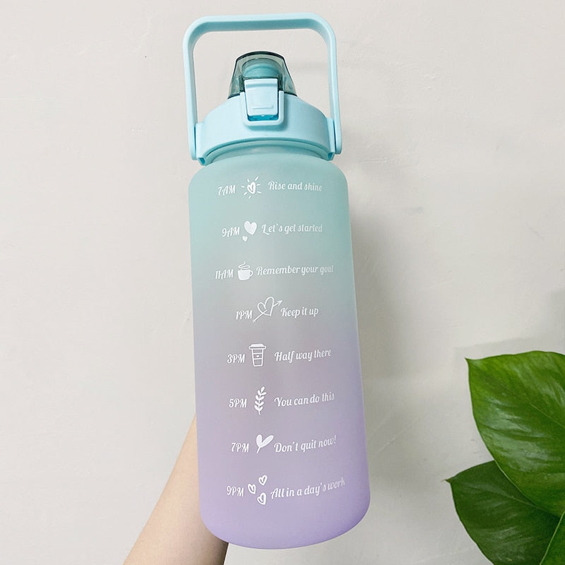 Kawaii Time Motivation Water Bottle - Cups & Bottles, Trending - Kawaii Bonjour