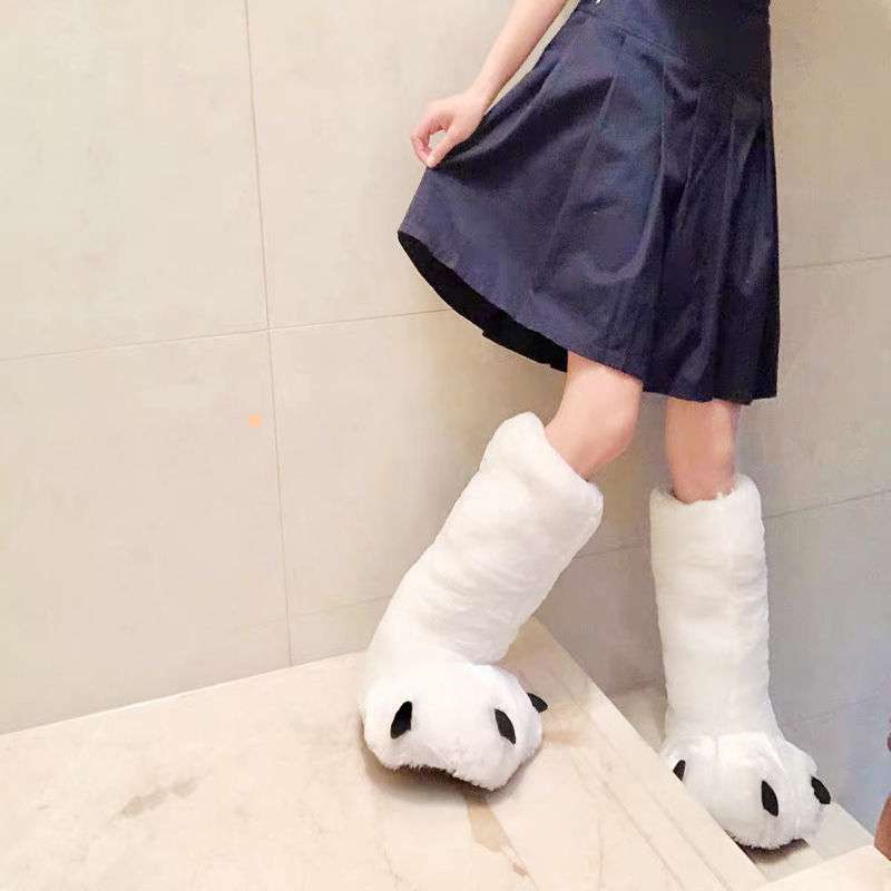 Kawaii Furry Bear Claw Boots