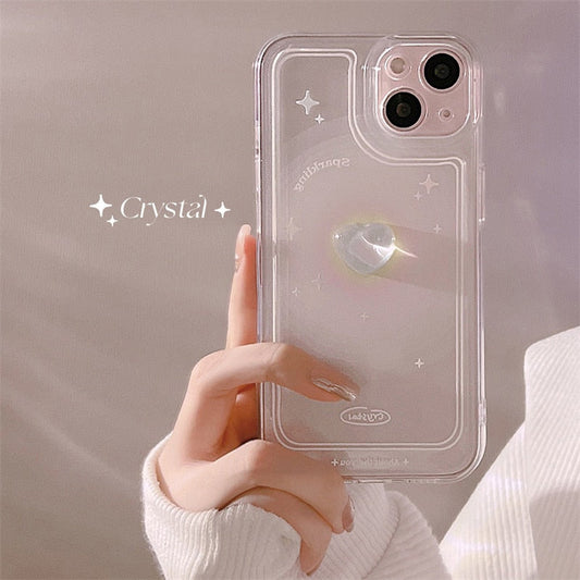 Kawaii Star Crystal Heart iPhone Case - iPhone Case - Kawaii Bonjour