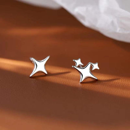 Shiny Little Star Stud Earrings