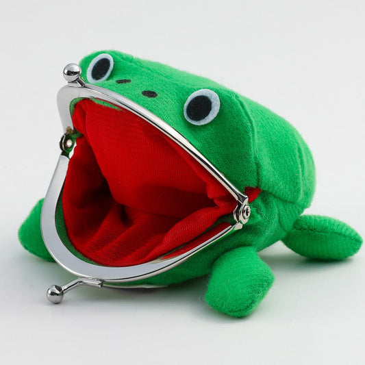 Kawaii Cartoon Plush Frog Purse