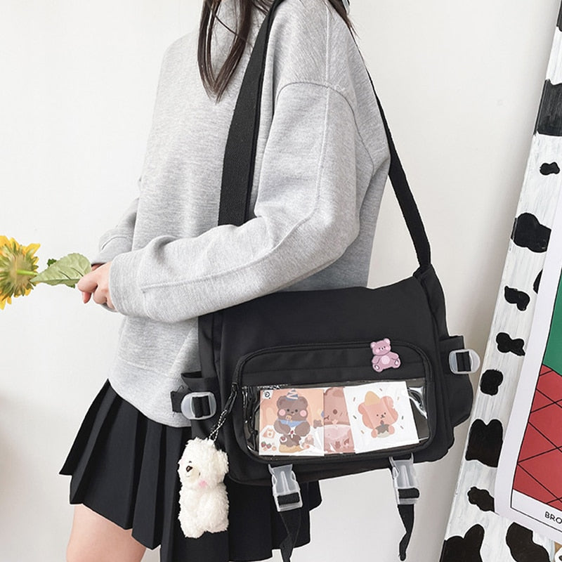 Kawaii JK Back To School Transparent Crossbody Bag