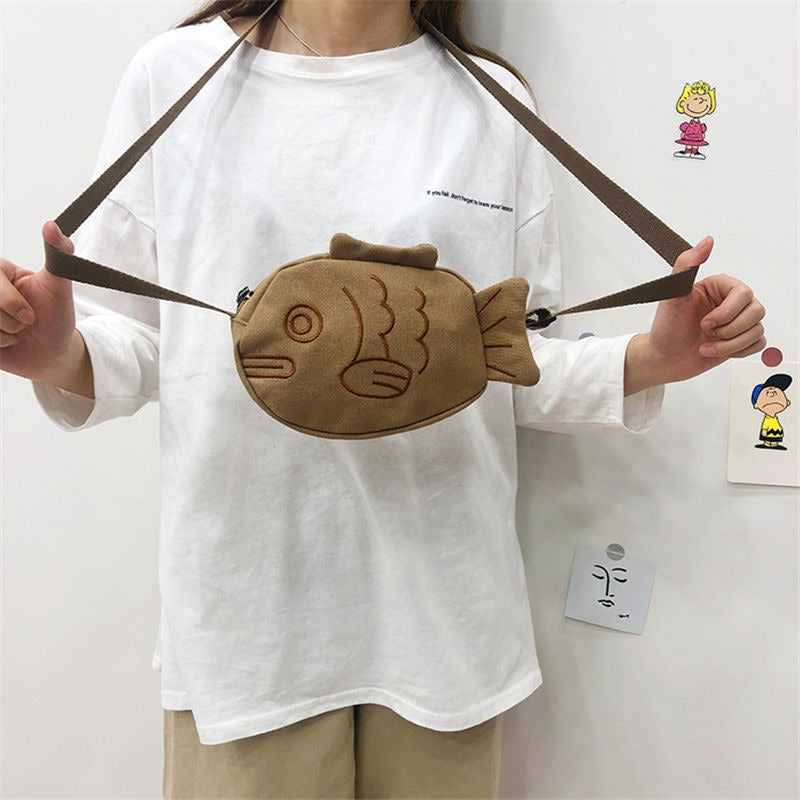 Kawaii Harajuku Cartoon Fish Crossbody Bag