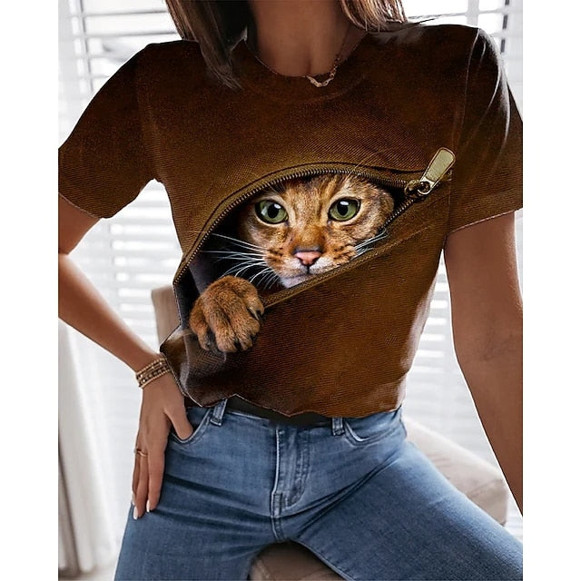 3d shop cat shirt