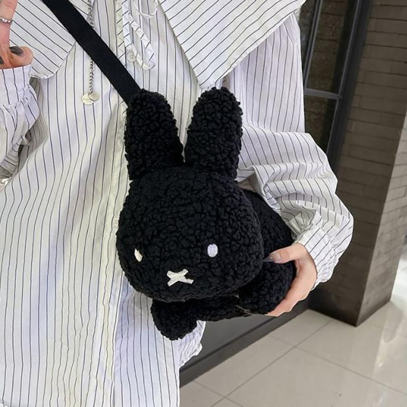 Kawaii Cartoon Bunny Doll Plush Crossbody Bag