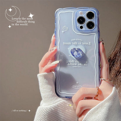 Kawaii Blue Heart iPhone Case - iPhone Case - Kawaii Bonjour