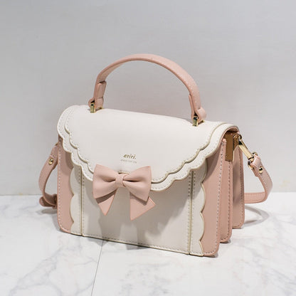 Kawaii Lolita Bowknot Letter Crossbody Bag