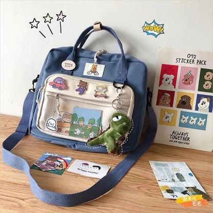 Kawaii JK Lolita Cartoon Pins Pendant Bag