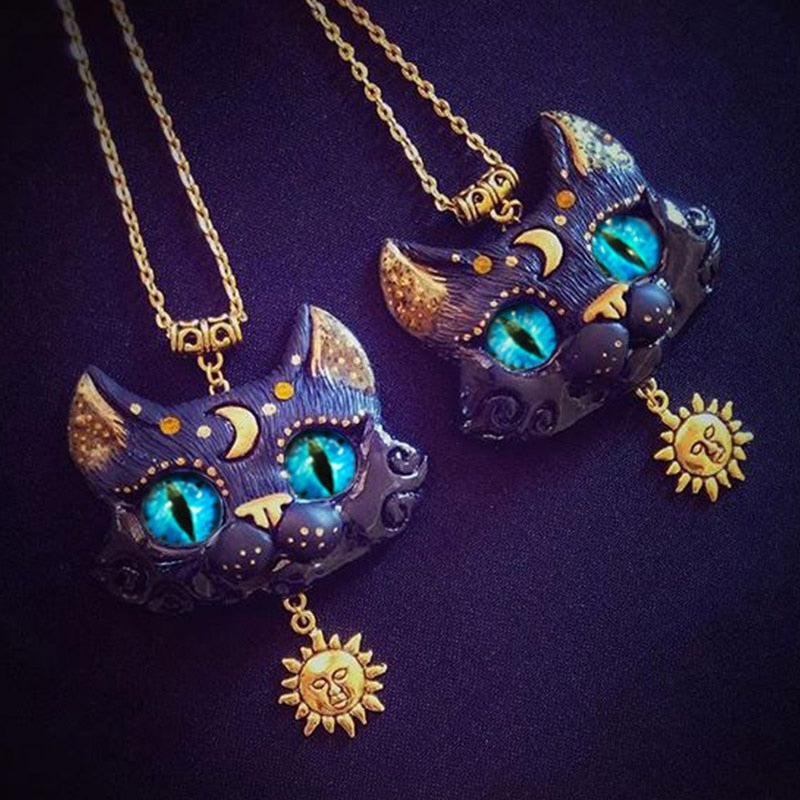 Moon & Sun Cat Necklace