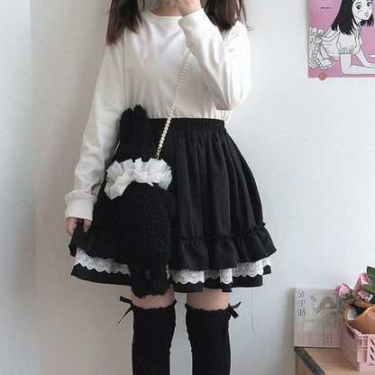 Kawaii Lolita Vintage Mini Skirt - Skirts - Kawaii Bonjour