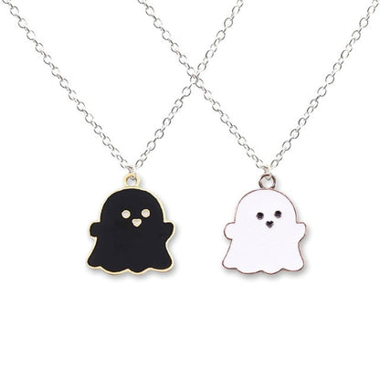 Kawaii Halloween Ghost Pendant Necklace