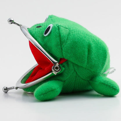 Kawaii Cartoon Plush Frog Purse