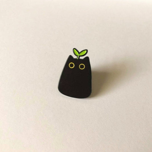 Sprout Cat Brooch