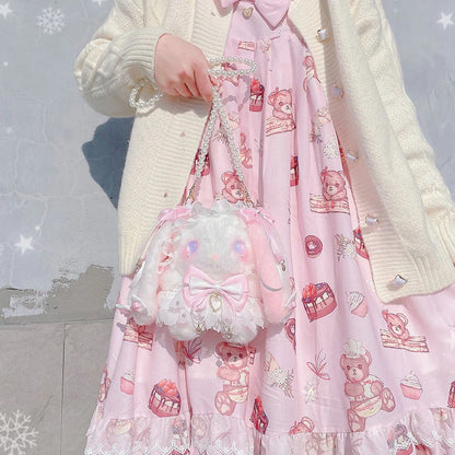 Harajuku Lolita Lace Bowknot Bunny Crossbody Bag