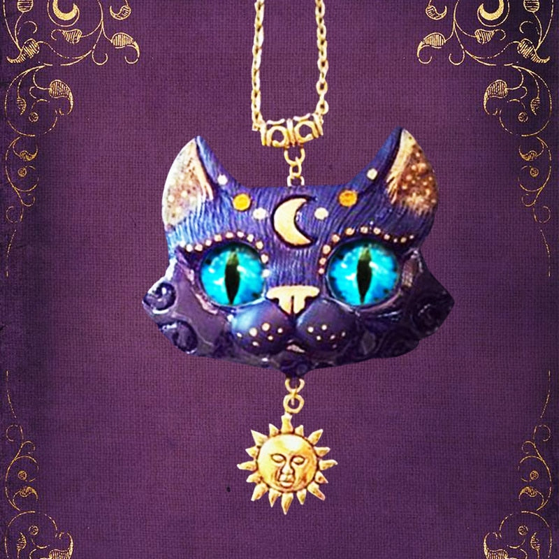 Moon & Sun Cat Necklace