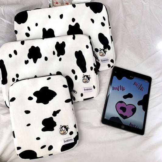 Kawaii Milky Cow iPad & Laptop Sleeve - iPad & Laptop Sleeve - Kawaii Bonjour