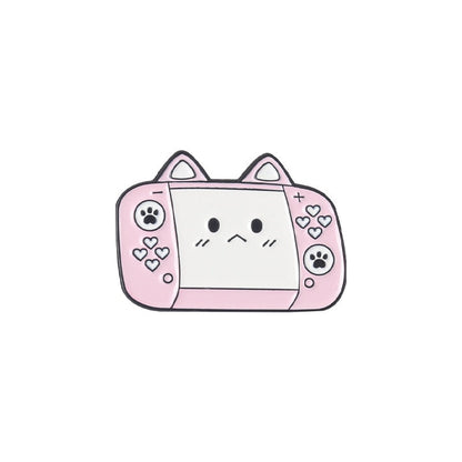 Gamer Cat Enamel Pins