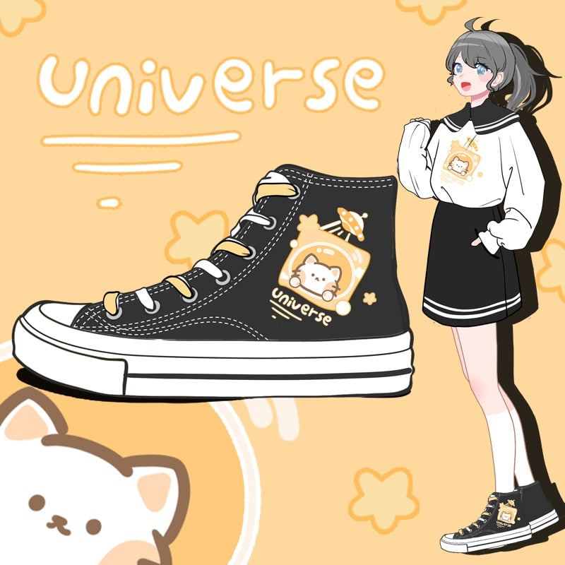 UFO Kitty Cat Universe Sneakers