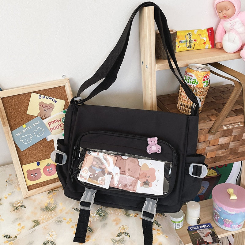 Kawaii JK Back To School Transparent Crossbody Bag