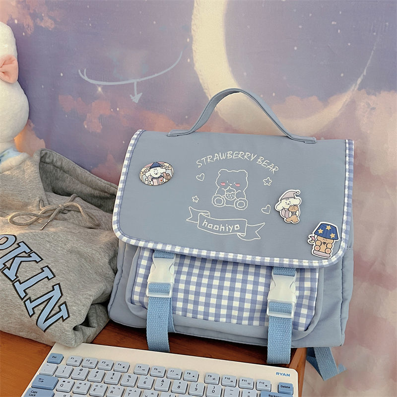Kawaii Strawberry Bear Bag - Backpack, Crossbody Bag, Shoulder Bag - Kawaii Bonjour