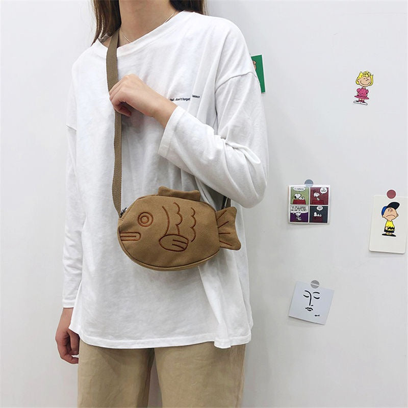 Kawaii Harajuku Cartoon Fish Crossbody Bag