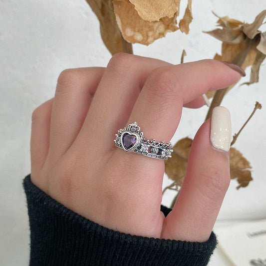 Castleland Purple Heart Ring