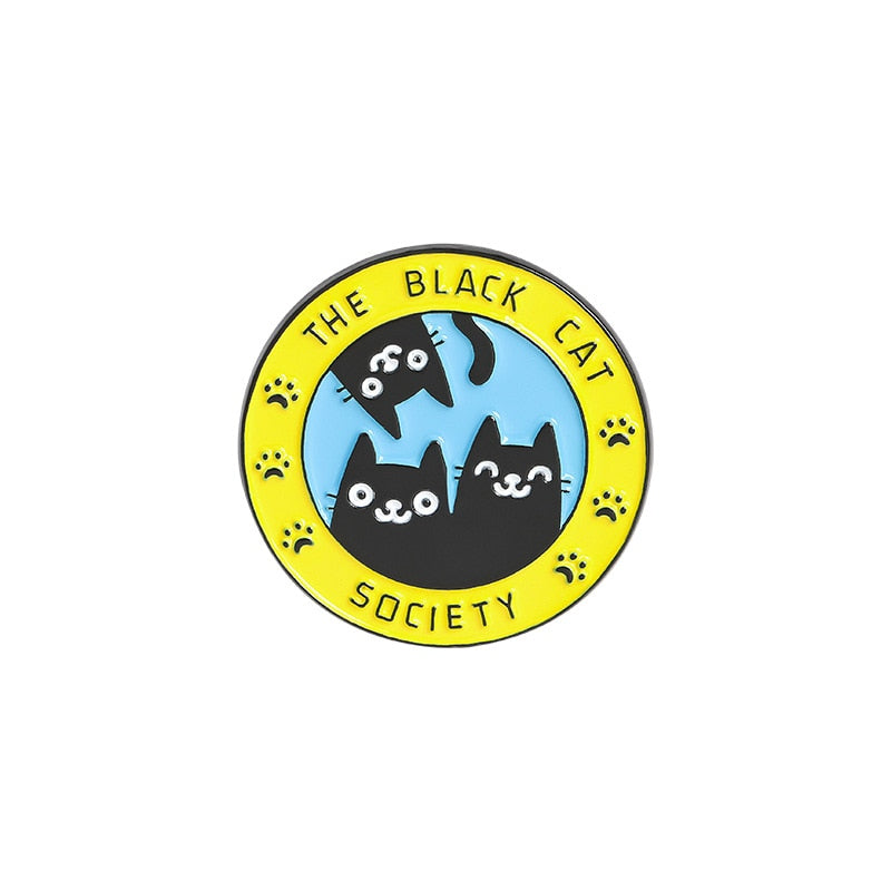 Famous Cats Club Enamel Pins