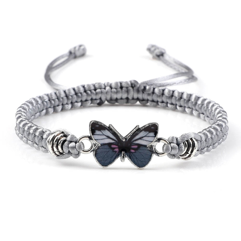 Goth Black Butterfly Bracelet