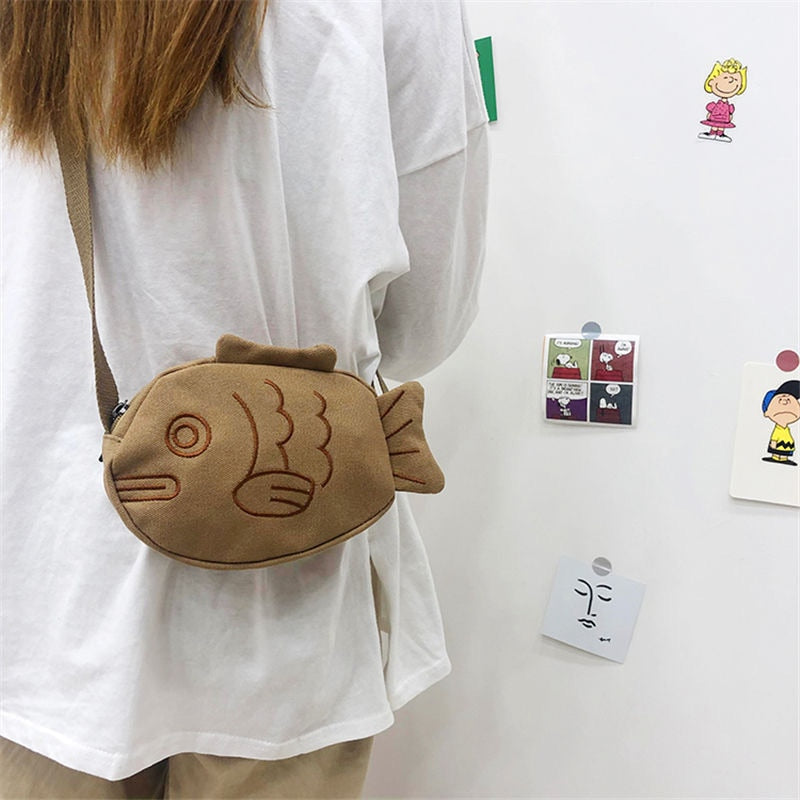 Kawaii Harajuku Cartoon Fish Crossbody Bag