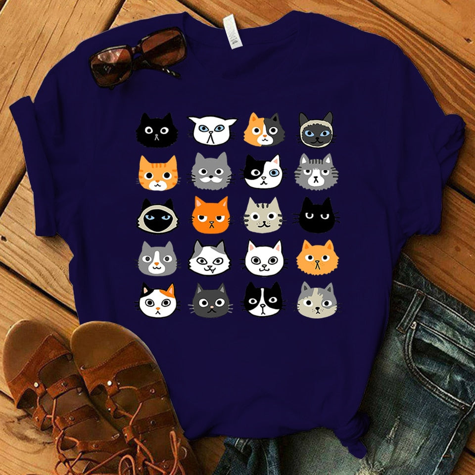 Funny & Cute Cats Graphics T-Shirt -  - Meowhiskers 