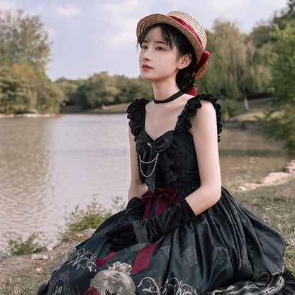 Rose Gothic Style Dark Lolita Dress - Dress, New - Kawaii Bonjour