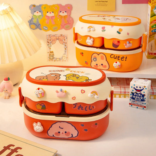 Kawaii Cute Animals Lunch Box - Kitchenware - Kawaii Bonjour