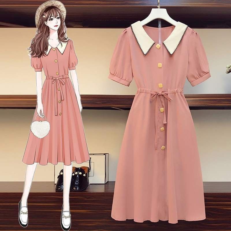 Summer Light Pink Robe Dress - Dress - Kawaii Bonjour