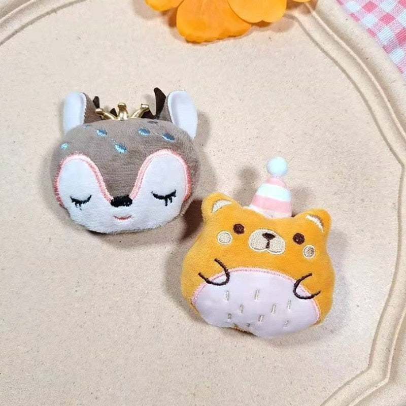 4pcs Cute Animals With Hats Catnip Toy