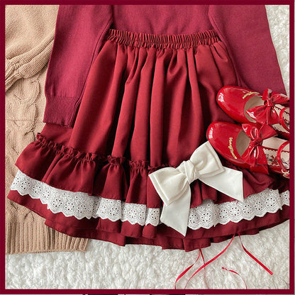 Kawaii Lolita Vintage Mini Skirt - Skirts - Kawaii Bonjour