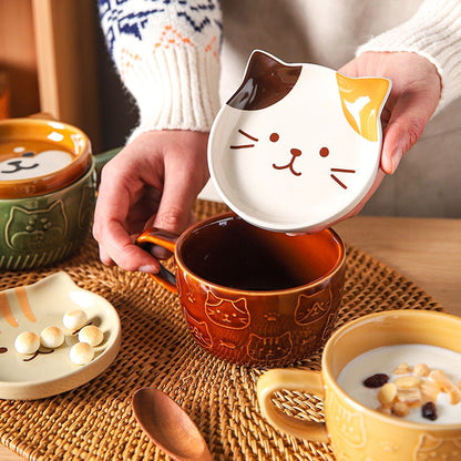 Japanese Style Cartoon Cat Mug