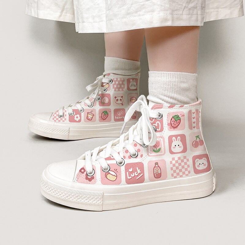 Kawaii Sweet Cartoon Lifestyle Sneakers - Sneakers - Kawaii Bonjour