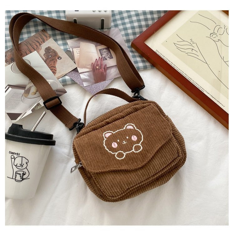 Kawaii Bear Preppy Style Bag