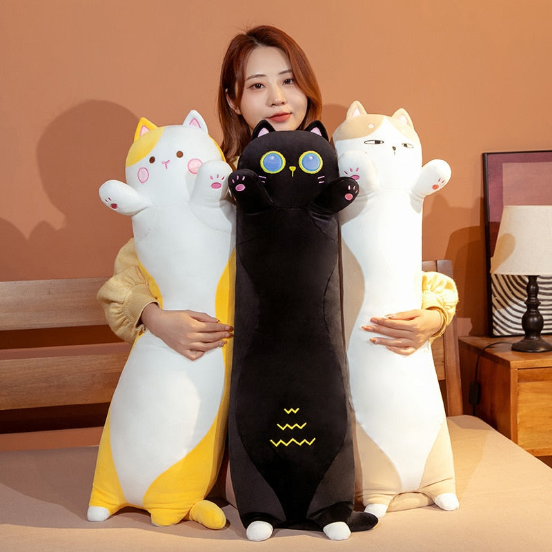 Cute Fun Long Kitty Cat Plushie