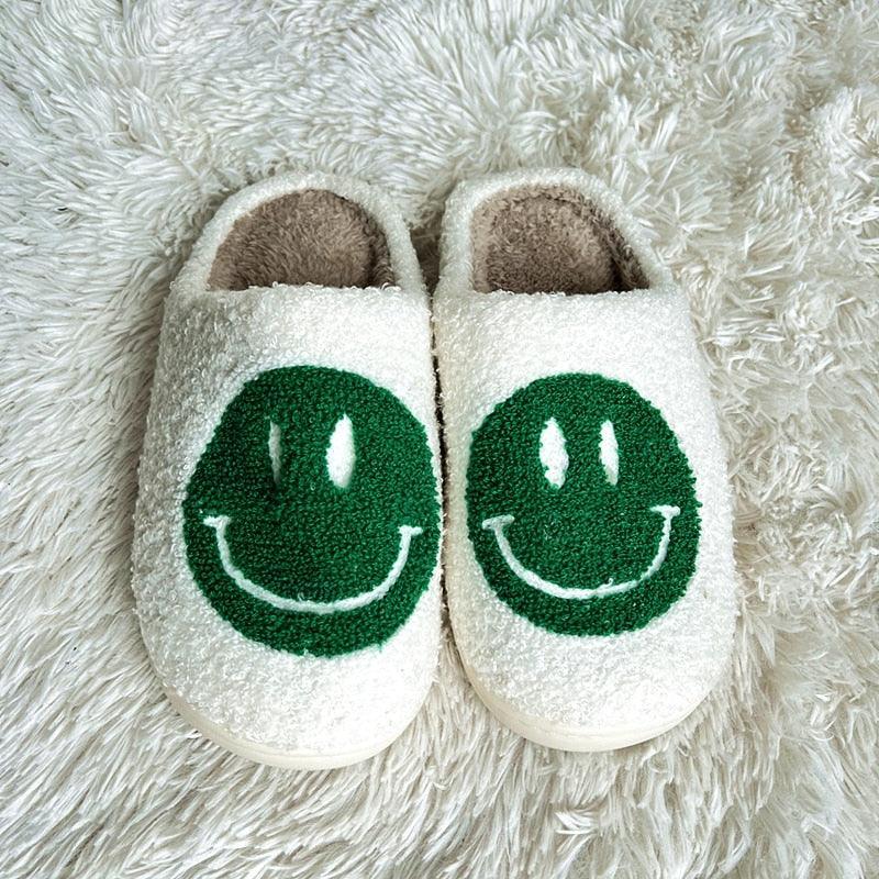 Kawaii Fluffy Smile Slippers - Slippers - Kawaii Bonjour