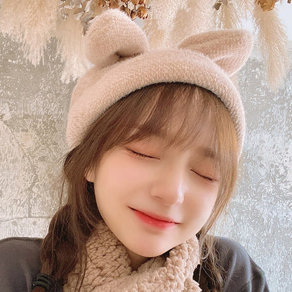 Kawaii Cute Bunny Ears Knit Beanie Hat
