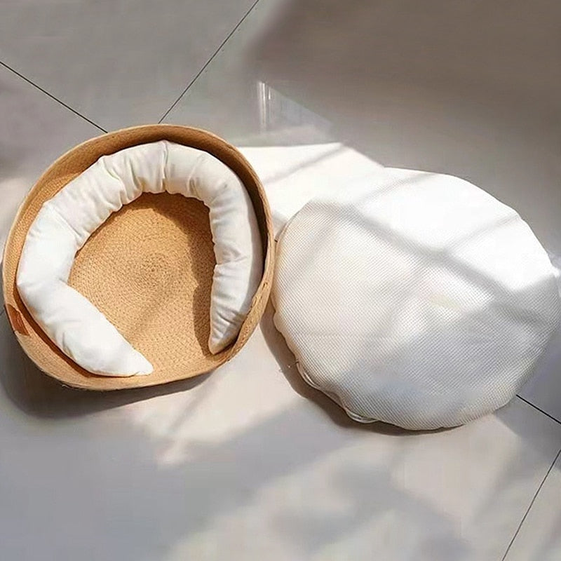 Japanese Style Cozy Basket Cat Beds