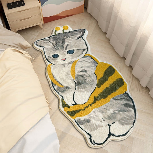 Bee Costume Cat Rug