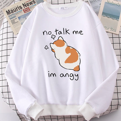 Angry Kitty Cat Sweatshirt
